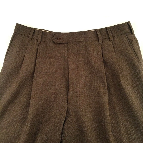 JOSEPH and FEISS Two-pleat Corduroy Pants for Men, W35 cotton black type Vintage Second Hand